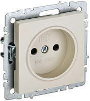 BRITE Роз. без з/к с з/ш 10А РСш10-2-БрКр беж. IEK | код BR-R13-10-K10 | IEK