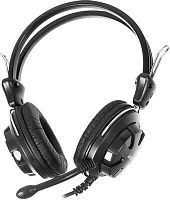 Наушники с микрофоном A4Tech HS-28 черный 2.2м накладные оголовье (HS-28 (BLACK+GREY)) | код 567947 | A4TECH