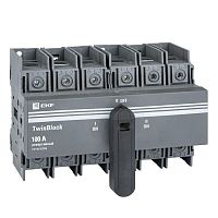 Рубильник 100A 3P реверсивный c рукояткой для прямой установки TwinBlock | код tb-s-100-3p-rev | EKF