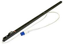 Hyperline SHE-36IEC-6BIEC-B-2.5PVB Блок розеток, вертикальный, 36 розеток IEC320 C13, 6 розеток IEC320 C19, автоматический выключатель, кабель питания 2.5м (3х4.0мм2) с вилкой IEC 60309 32A (2P+E), 250В, 1860x44.4x44.4мм (ДхШхВ), корпус алюминий, черный К