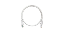 Шнур коммутационный NIKOMAX U/UTP 4 пары, Кат.5е (Класс D), 100МГц, 2хRJ45/8P8C, T568B, заливной, с защитой защелки, многожильный, BC (чистая медь), 24AWG (7х0,205мм), LSZH нг(А)-HFLTx, белый, 0,5м | код NMC-PC4UD55B-005-C-WT | NIKOMAX Сери