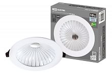 Светильник встраиваемый LED Деко 06, 10 Вт, 4000K, кругл, D170 мм, хром./бел., IP44, TDM | код SQ0362-0009 | TDM