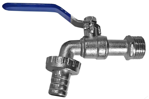 Кран шаровой водоразборный под шланг 1/2' ручка ECO | код 3965 | AQUALINK