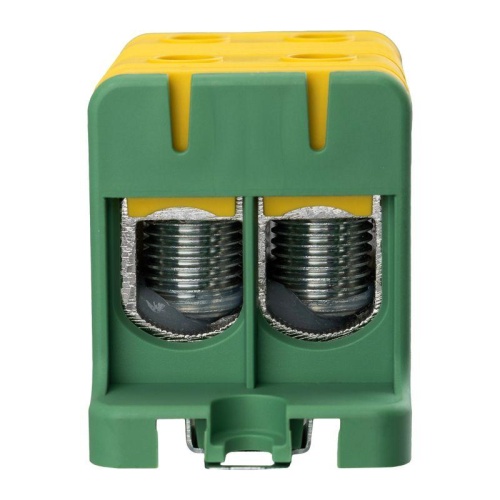 Клемма вводная силовая распределительная КВС 16-95кв.мм 2-рядная PE желт./зел. Rexant 11-2117 фото 2