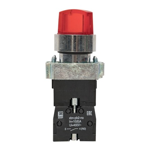 Переключатель BD21 2P c красной подстветкой 230В NO PROxima | код xb2-bk21-r-230 | EKF фото 5