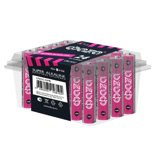 Элемент питания батарейки щелочные LR 6 Super Alkaline PB-24 ФАZА | код 5058194 | JazzWay Элемент питания батарейки щелочные LR 6 Super Alkaline PB-24 ФАZА | код 5058194 | JazzWay