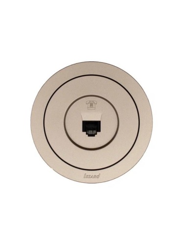 Розетка телефонная СП OSEN RJ11 евро механизм титан LEZARD 743-3788-137 фото 4