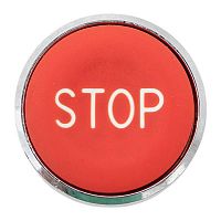 Механизм кнопки исполнительный "STOP" XB4 IP65 плоский возвратный без фиксации красн. EKF XB4BA-4158C-65