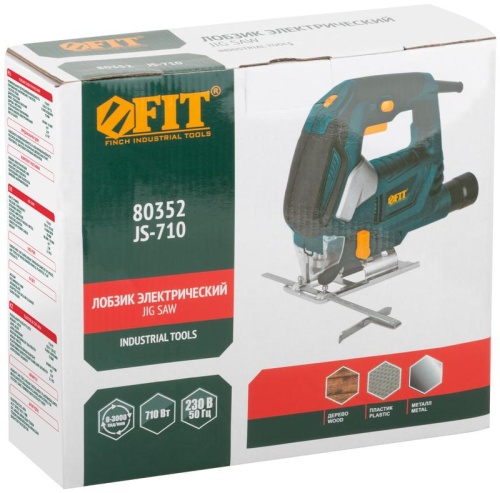 Лобзик 710Вт 0-3000ход/мин 80мм БзП маятник FIT 80352 фото 5 Лобзик 710Вт 0-3000ход/мин 80мм БзП маятник FIT 80352 фото 5