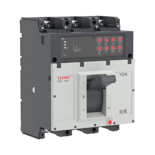 Авт. выкл. YON pro MNX1600H 3P 800A 100kA при AC415V расц. ETS | код MNX1600H3PETS0800 | DKC