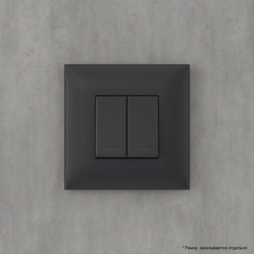 Кнопка 2-кл. СП Avanti "Черный матовый" | код. 4412154 | DKC фото 6