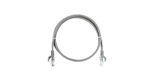 Коммутационный шнур NIKOMAX Essential Line U/UTP 4 пары, Кат.5е (Класс D), 100МГц, 2хRJ45/8P8C, T568B, заливной, с защитой защелки, многожильный, BC (чистая медь), 25AWG (7x0,175мм), LSZH нг(А)-HFLTx, серый, 1,5м | код NMC-PC4UD55B-ES-015-C-GY (0) Б