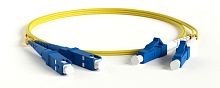 Hyperline FC-D2-9A1-LC/UR-SC/UR-H-1M-LSZH-YL Патч-корд волоконно-оптический (шнур) SM 9/125 (G.657), LC/UPC-SC/UPC, 2.0 мм, duplex, LSZH, 1м | код 454664 | Hyperline