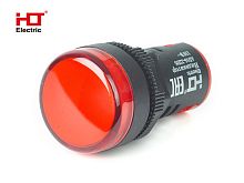 Лампа AD16-22DS(LED)матрица d22мм красный 110В IP40 HLT | код 085-06-23 | HLT