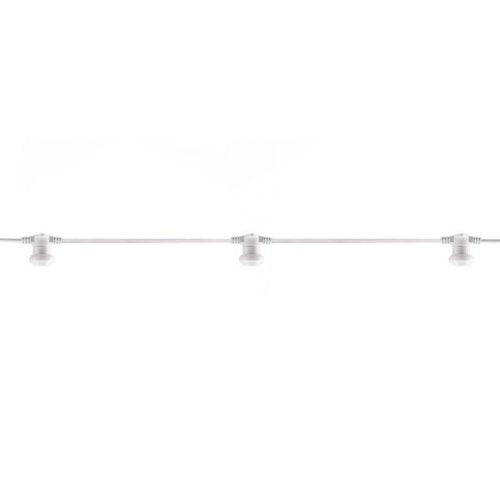 Гирлянда Белт-Лайт 2 жилы, 50м, шаг 40см, 125 патронов E27, IP65, белый круглый провод ПВХ | код 331-242 | Neon-Night фото 2