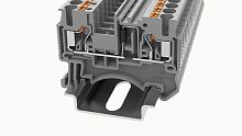 DS2.5-LD R-L-01P-11-00Z(H), Клемма PUSH-IN, 2.5 мм.кв., с диодом, серый, шт | код 11040000233 | DEGSON