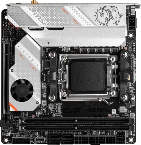 Материнская плата MSI MPG B650I EDGE WIFI SocketAM5 AMD B650 2xDDR5 mini-ITX AC`97 8ch(7.1) 2.5Gg RAID+HDMI | код 2006575 | MSI