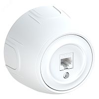 Розетка компьютерная 1xRJ45 кат.5e Rotondo, цвет белый | код 7700886 | OneKeyElectro
