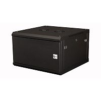 Шкаф телекоммуникационный настен. 19дюйм 6U 368х600х600мм дверь метал. черн. Datarex DR-641101