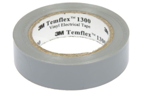Изолента ПВХ серая19 мм 20 м. Temflex 1300 | код 7100080347 | 3М