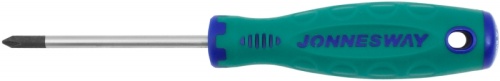 D71P180 Отвертка стержневая крестовая ANTI-SLIP GRIP, PH1x80 мм | код D71P180 | JONNESWAY