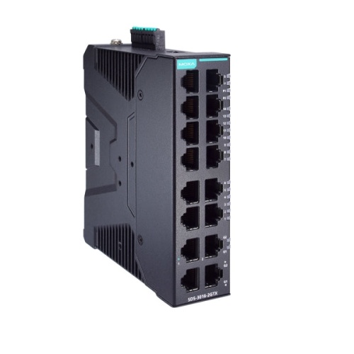 Коммутатор SDS-3016-2GTX Smart Managed Ethernet switch with 14 10/100BaseT(X), 2 10/100/1000BaseT(X) ports, -10 to 60 C t, dual power supply 12/24/48 VDC | код 00-06136890 | MOXA