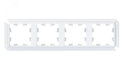 Рамка 4-пост. AtlasDesign Antique универс. бел. | код ATN100104 | Systeme Electric