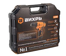 Дрель-шуруповерт аккумуляторная ДА-12Л-2КН с набором инструментов | код 72/14/35 | Вихрь