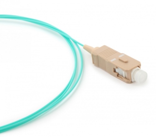 Пигтейл волоконно-оптический MM 50/125(OM3) SC 1 м LSZH, Hyperline FPT-B9-503-SC/PR-1M-LSZH-AQ | код 34486 | Hyperline