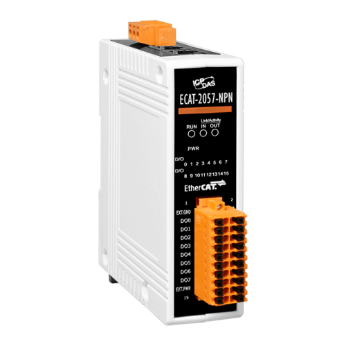 ECAT-2057-NPN CR EtherCAT Slave I/O Module with Isolated 16-ch DO(RoHS) | код 00-06110922 | ICP DAS