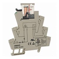 Реле 6А 230В AC G2RV-SL500 AC230 6мм быстрозажимн. клеммы | код 225265 | Omron