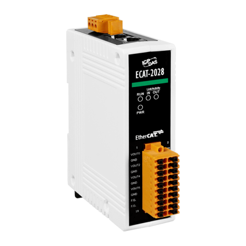ECAT-2028 CR EtherCAT Slave I/O Module with Isolated 8-ch AO (RoHS) | код 00-06119464 | ICP DAS