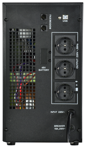 ITK ELECTRA LT ИБП 3кВА/2,4кВт с АКБ 4х9AH USB Schuko | код ELT-3000VA-1-004-S | ITK by IEK фото 4 ITK ELECTRA LT ИБП 3кВА/2,4кВт с АКБ 4х9AH USB Schuko | код ELT-3000VA-1-004-S | ITK by IEK фото 4