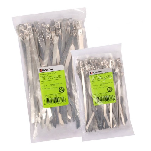 Хомут кабельный СКС (304) 7.9х1200 стальной Fortisflex 103072 фото 3