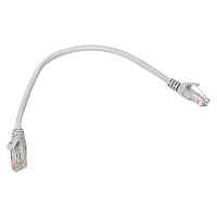 Патч-корд кат.5E UTP неэкранир. PVC сер. 0.2м TERACOM PRO | код TRP-5EUTP-PVC-02M-GY | EKF