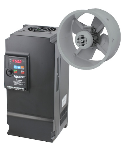 Преобразователь частоты INNOVERT VENT IVD751B43E (0,75 кВтx380 В), выходной ток 2,7 А | код IVD751B43E | INNOVERT