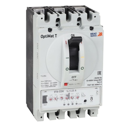 Выключатель автоматический OptiMat T160L ETN 160A 3P | код 355854 | КЭАЗ