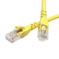 Патч-корд неэкранированный CAT6 U/UTP 4х2, LSZH, желтый, 0.5м | код RN6UU4505YL | DKC