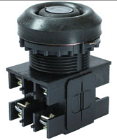 Выключатель кнопочный ВК30-10-22110-54 У2 черн 2з+2р цилиндр IP54 10А 660В | код ET052784 | Электротехник