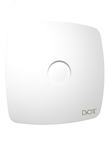 Вентилятор осевой вытяжной с обратным клапаном D125 декоративный | код RIO 5C Matt white | DiCiTi