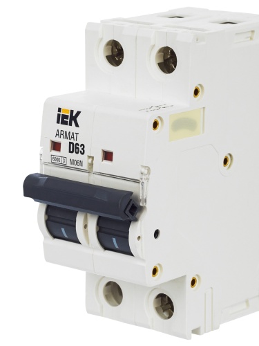 ARMAT Автоматический выключатель M06N 2P D 63А | код AR-M06N-2-D063 | IEK  фото 3