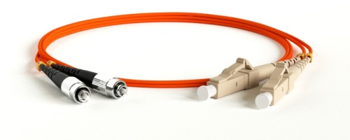 Патч-корд волоконно-оптический (шнур) MM 50/125 FC-LC 2 мм duplex LSZH 33 м, Hyperline FC-D2-50-FC/PR-LC/PR-H-33M-LSZH-OR | код 391903 | Hyperline