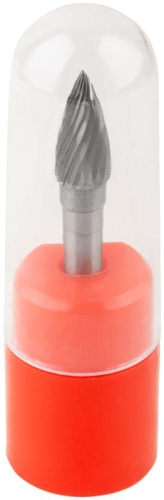 Шарошка карбидная Профи, штифт 6 мм, цилиндрическая с острым наконечником | код 36594 | FIT фото 5
