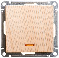 W59 Переключатель одноклавишный с подсв. 10АХ, механизм, сосна | код VS610-157-7-86 | Systeme Electric