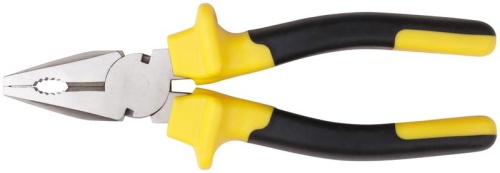 Плоскогубцы комбинированные ''Старт'' черно-желтые прорезиненные ручки, хром-никелевое покрытие 165 мм | код 49954 | FIT фото 4