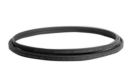 Кабель нагревательный саморег. 40Вт/м с экраном 16 AWG термопласт Ex | код TKE-SRL-40-2CR | TOKOV ELECTRIC