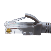 Патч-кордUTP 5e 4x2 26AWG (7x0.16mm) Cu LSZH серый 5м | код 10-0145 | СУПР