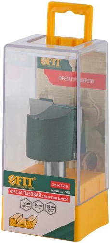 Фреза пазовая для врезки замков DxHxL=36х30х65 мм | код 3638-123036 | FIT фото 3