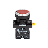 Кнопка плоская красная, 1NС, IP54, пластик MTB2-EAZ124 | код 139405 | MEYERTEC