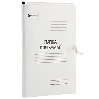 Папка для бумаг с завязками картонная BRAUBERG, 440 г/м2, до 200 листов, 110926 | код 110926 | BRAUBERG